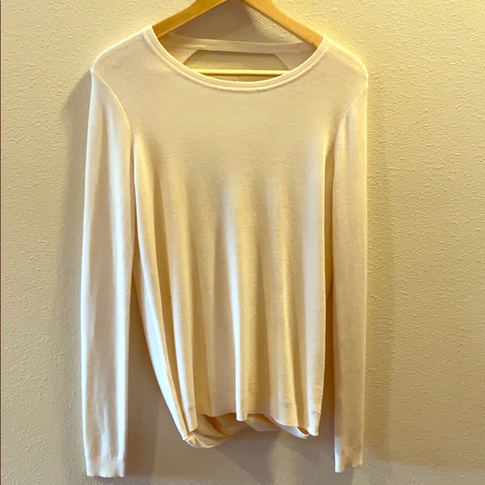 DVF Open Back Lightweight Wool Sweater